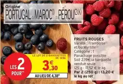 Intermarché Express Fruits rouges offre
