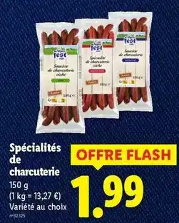 Lidl Alpen fest style - specialites de charcuterie offre