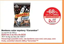 Monoprix CARAMBAR Bonbons color mystery offre