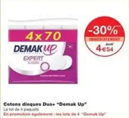 Monop' Cotons disques duo+ demak up offre