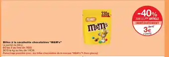 Monoprix M&M's Billes à la cacahuète chocolatées offre
