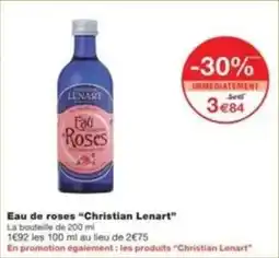 Monop' Eau de roses christian lenart offre