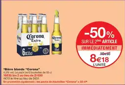 Monoprix CORONA Bière blonde offre