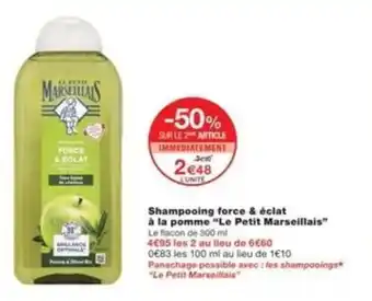 Monop' Shampooing force & éclat à la pomme le petit marseillais offre