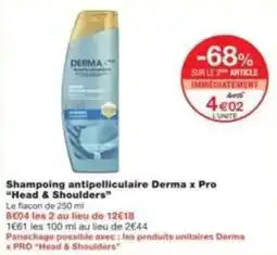 Monop' Shampoing antipelliculaire derma x pro head & shoulders offre