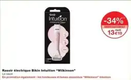 Monop' Rasoir électrique bikin intuition wilkinson offre