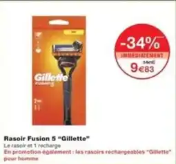 Monop' Rasoir fusion 5 gillette offre