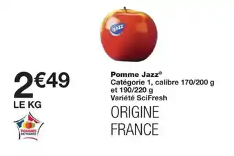 Monoprix Pomme Jazz offre