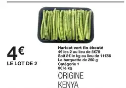Monoprix Haricot vert fin ébouté offre