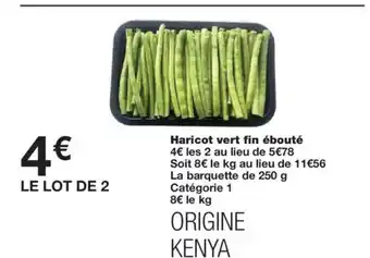 Monoprix Haricot vert fin ébouté offre