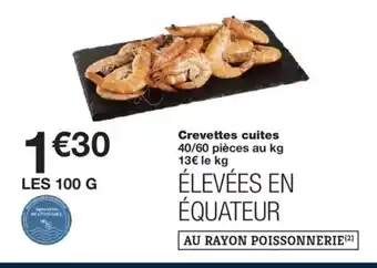 Monoprix Crevettes cuites offre