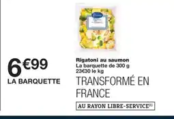 Monoprix Rigatoni au saumon offre