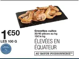 Monoprix Crevettes cuites offre