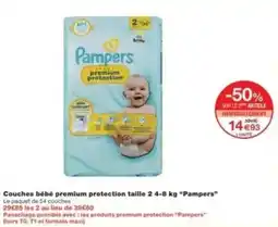Monop' Couches bébé premium protection taille pampers offre