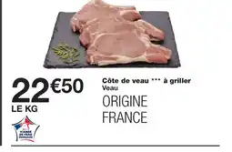 Monoprix Côte de veau à griller Veau offre