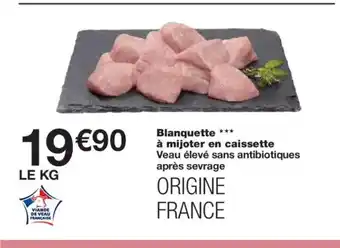 Monoprix Blanquette à mijoter en caissette offre