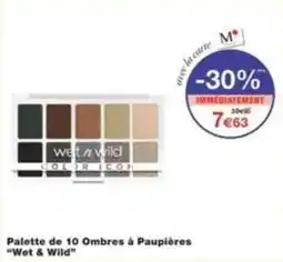 Monop' Palette de 10 ombres à paupières wet & wild offre