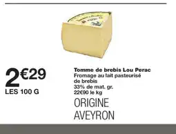 Monoprix PERAC Tomme de brebis offre
