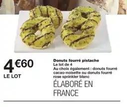 Monoprix Donuts fourré pistache offre