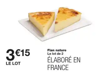 Monoprix Flan nature offre
