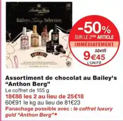 Monoprix ANTHON BERG Assortiment de chocolat au Bailey's offre