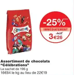 Monoprix CÉLÉBRATIONS Assortiment de chocolats offre