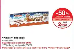 Monoprix KINDER chocolat offre