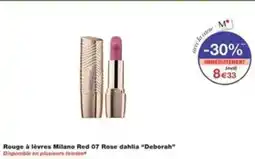 Monop' Rouge à lèvres milano red 07 rose dahlia deborah offre