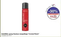 Monop' Infaillible spray fixateur maquillage l'oréal paris offre