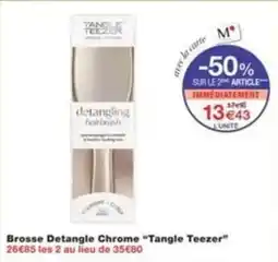 Monop' Brosse detangle chrome tangle teezer offre