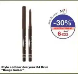 Monop' Stylo contour des yeux 04 brun rouge baiser offre
