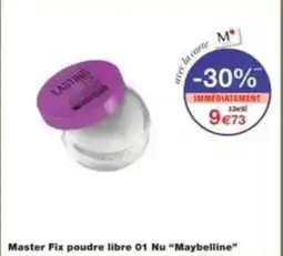 Monop' Master fix poudre libre 01 nu maybelline offre