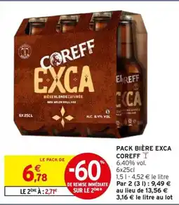 Intermarché Express Pack bière exca coreff offre