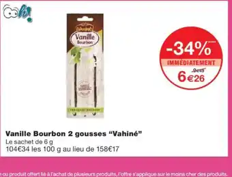 Monoprix VAHINÉ Vanille Bourbon 2 gousses offre