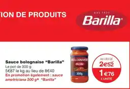 Monoprix BARILLA Sauce bolognaise offre