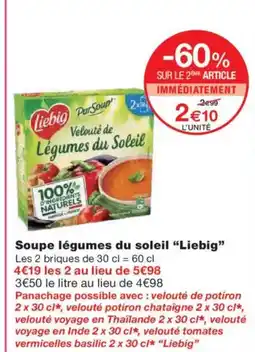 Monoprix LIEBIG Soupe légumes du soleil offre
