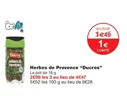 Monoprix DUCROS Herbes de Provence offre