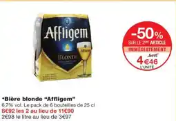 Monoprix AFFLIGEM Bière blonde offre