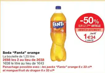 Monoprix FANTA Soda orange offre