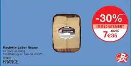 Monoprix Raclette Label Rouge offre