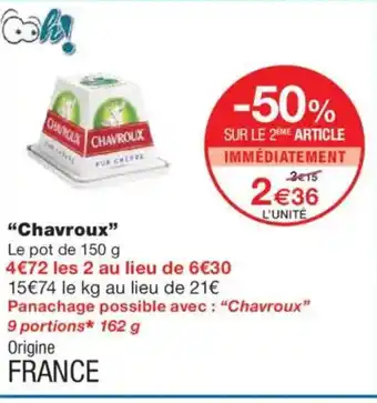 Monoprix CHAVROUX offre