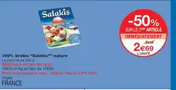 Monoprix SALAKIS 100% brebis nature offre
