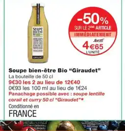 Monoprix GIRAUDET Soupe bien-être Bio offre