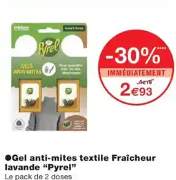 Monoprix PYREL Gel anti-mites textile Fraîcheur lavande offre