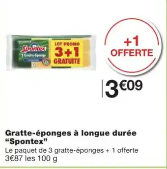 Monoprix SPONTEX Gratte-éponges à longue durée offre
