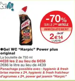Monoprix HARPICGel WC Power plus original offre