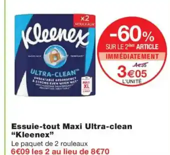Monoprix KLEENEX Essuie-tout Maxi Ultra-clean offre