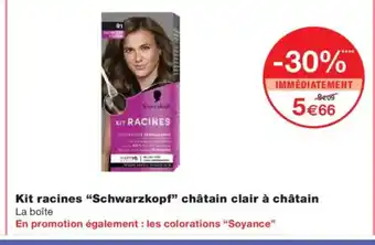 Monoprix SCHWARZKOPF Kit racines châtain clair à châtain offre