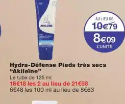 Monoprix AKILEÏNE Hydra-Défense Pieds très secs offre