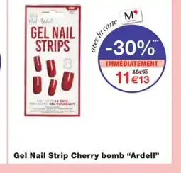 Monoprix ARDELL Gel Nail Strip Cherry bomb offre